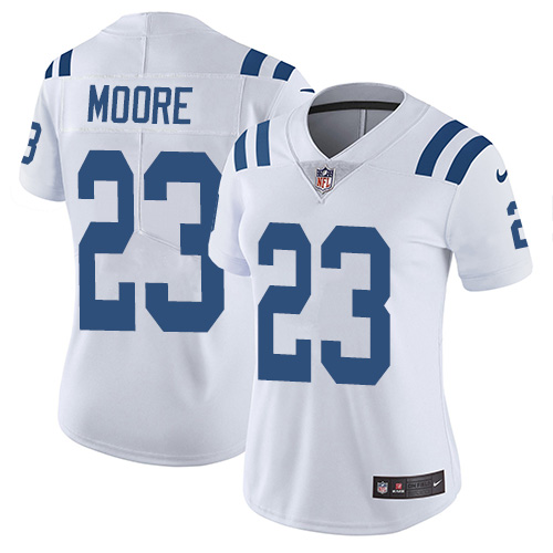 Indianapolis Colts #23 Limited Kenny Moore White Nike NFL Road Women Vapor Untouchable jerseys->youth nfl jersey->Youth Jersey